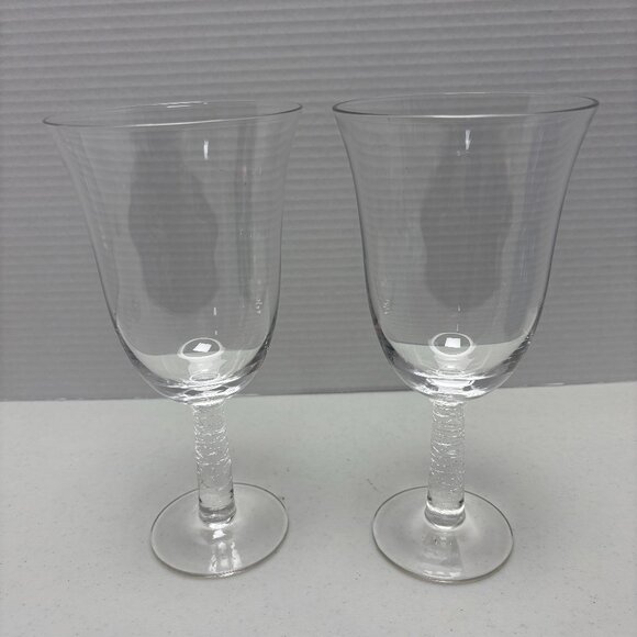 Oversized Glass Goblet - Set of Two - Preowned - 2126 - Picture 1 of 2